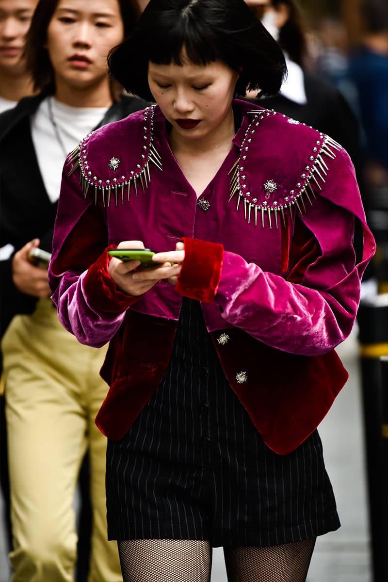 Shanghai Fashion Week SS24 Street Style china y project balenciaga showroom loewe autumn