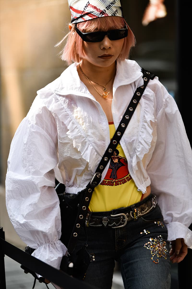 Shanghai Fashion Week SS24 Street Style china y project balenciaga showroom loewe autumn