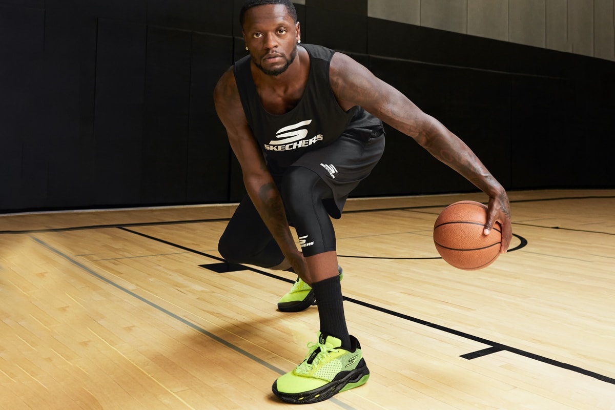 julius randle new york knicks skechers basketball shoes contract signature deal info interview