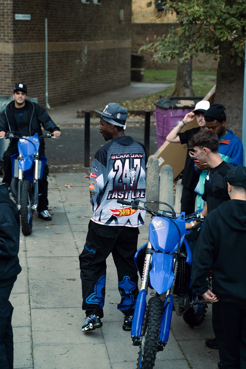 Slam Jam Italian Label 24.7 Fastlife Y2K-Inspired Motoshirt ripoff culture logos brands michellin man marshmellow hot wheels flame stores