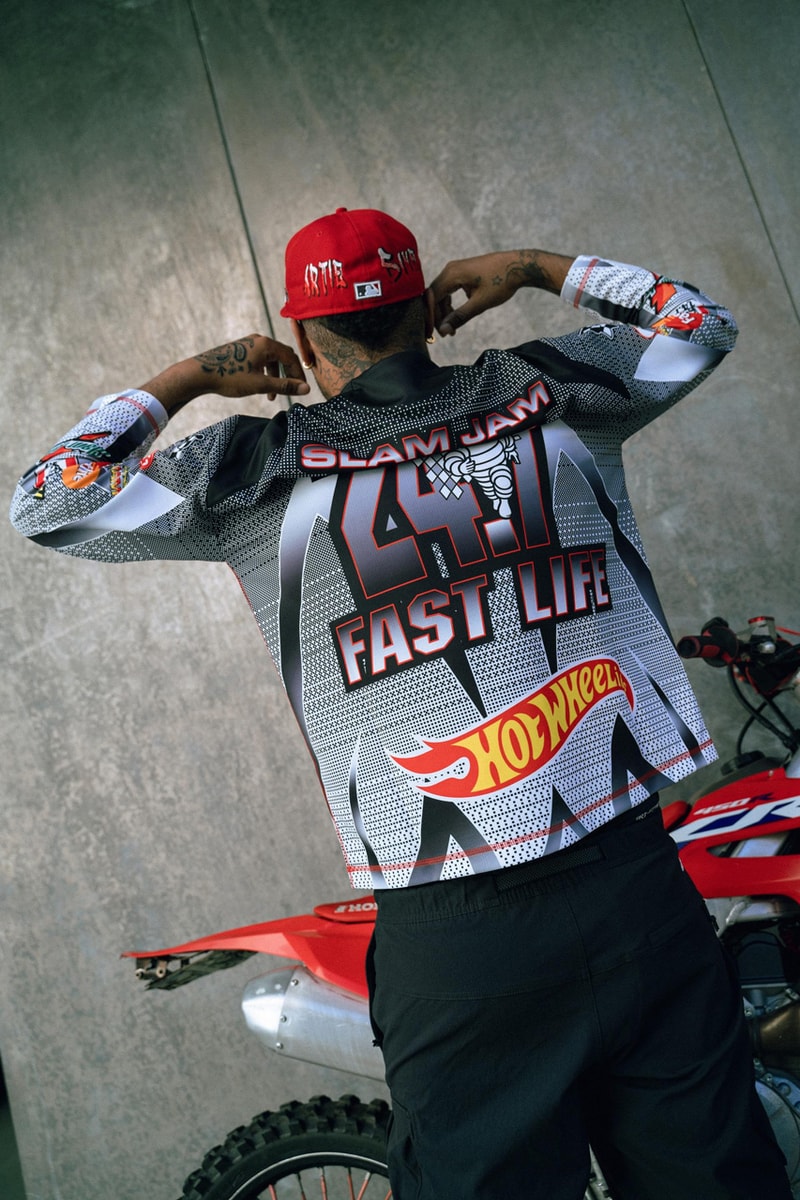 Slam Jam Italian Label 24.7 Fastlife Y2K-Inspired Motoshirt ripoff culture logos brands michellin man marshmellow hot wheels flame stores