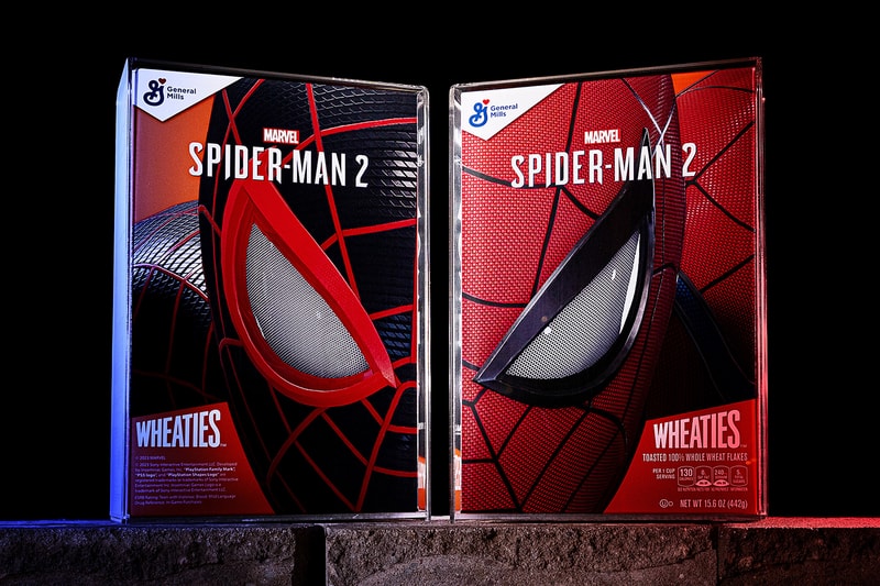 Sony Playstation Wheaties Spider-Man 2 Novelty Box Release Info Date Buy Price Miles Morales Peter Parker General Mills
