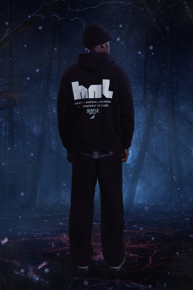 STAPLE Comes Together With Netflix on a New 'Stranger Things' Collaboration eleven millie bobby brown hawkins national laboratory staplepigeon jeffstaple monster scharacters