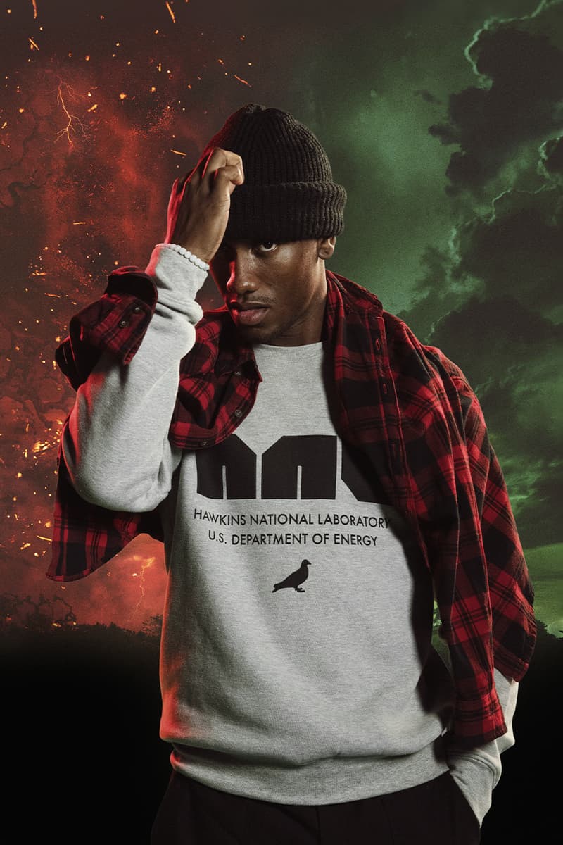 STAPLE Comes Together With Netflix on a New 'Stranger Things' Collaboration eleven millie bobby brown hawkins national laboratory staplepigeon jeffstaple monster scharacters