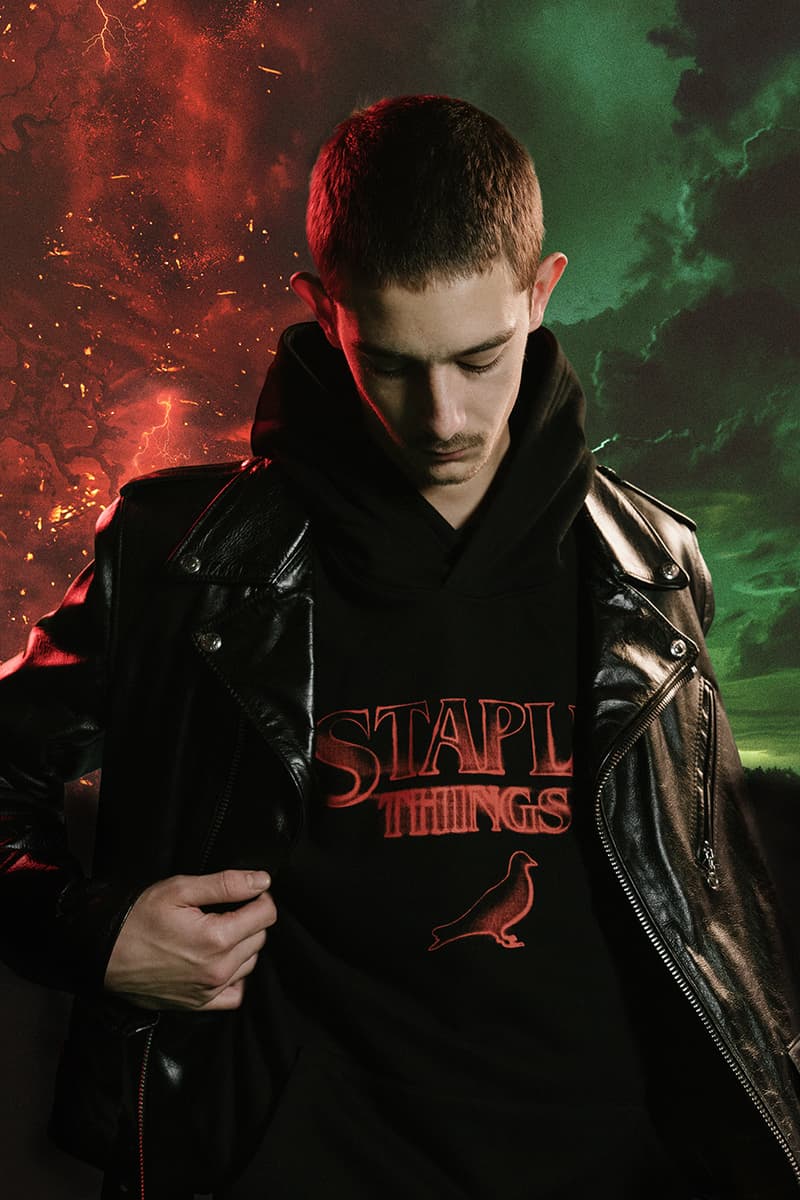 STAPLE Comes Together With Netflix on a New 'Stranger Things' Collaboration eleven millie bobby brown hawkins national laboratory staplepigeon jeffstaple monster scharacters