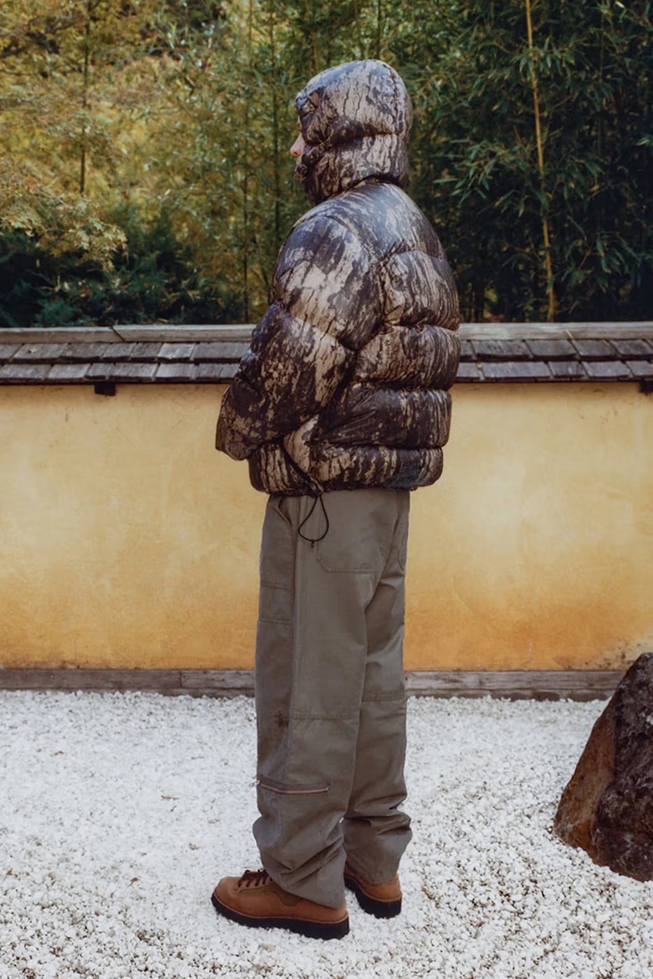Stüssy Drops Holiday 2023 Collection Lookbooks japan zen garden fleece trousers bomber jackets skatewear cargo chore jacket 
