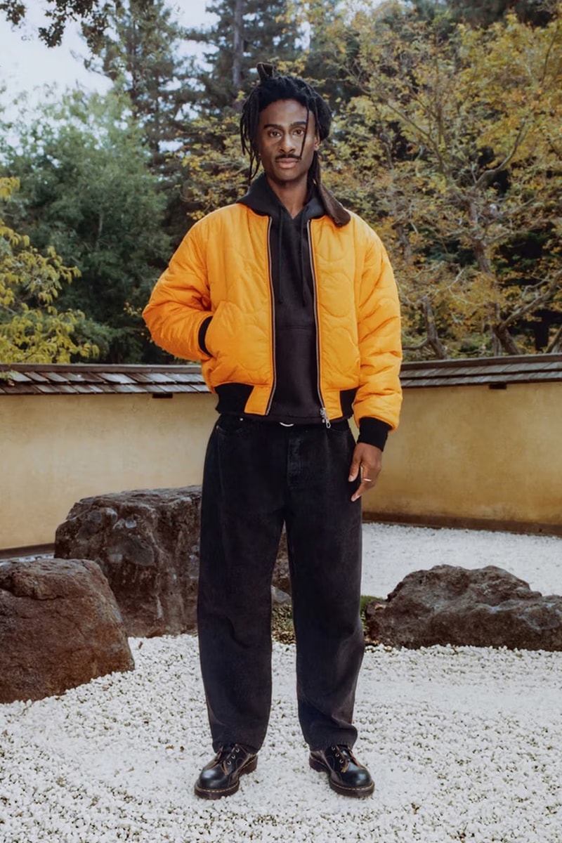 Stüssy Drops Holiday 2023 Collection Lookbooks japan zen garden fleece trousers bomber jackets skatewear cargo chore jacket 