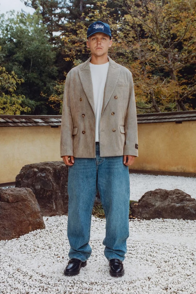 Stüssy Drops Holiday 2023 Collection Lookbooks japan zen garden fleece trousers bomber jackets skatewear cargo chore jacket 