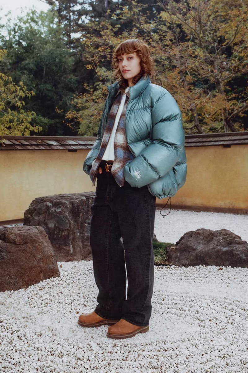 Stüssy Drops Holiday 2023 Collection Lookbooks japan zen garden fleece trousers bomber jackets skatewear cargo chore jacket 