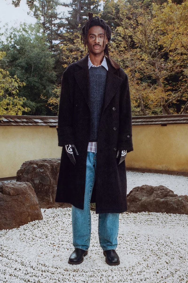 Stüssy Drops Holiday 2023 Collection Lookbooks japan zen garden fleece trousers bomber jackets skatewear cargo chore jacket 