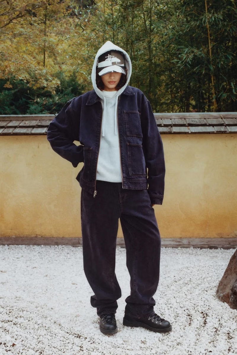Stüssy Drops Holiday 2023 Collection Lookbooks japan zen garden fleece trousers bomber jackets skatewear cargo chore jacket 
