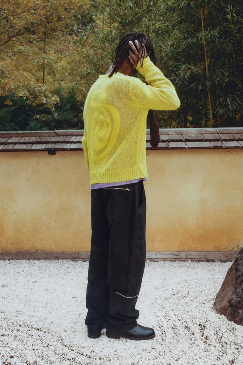 Stüssy Drops Holiday 2023 Collection Lookbooks japan zen garden fleece trousers bomber jackets skatewear cargo chore jacket 