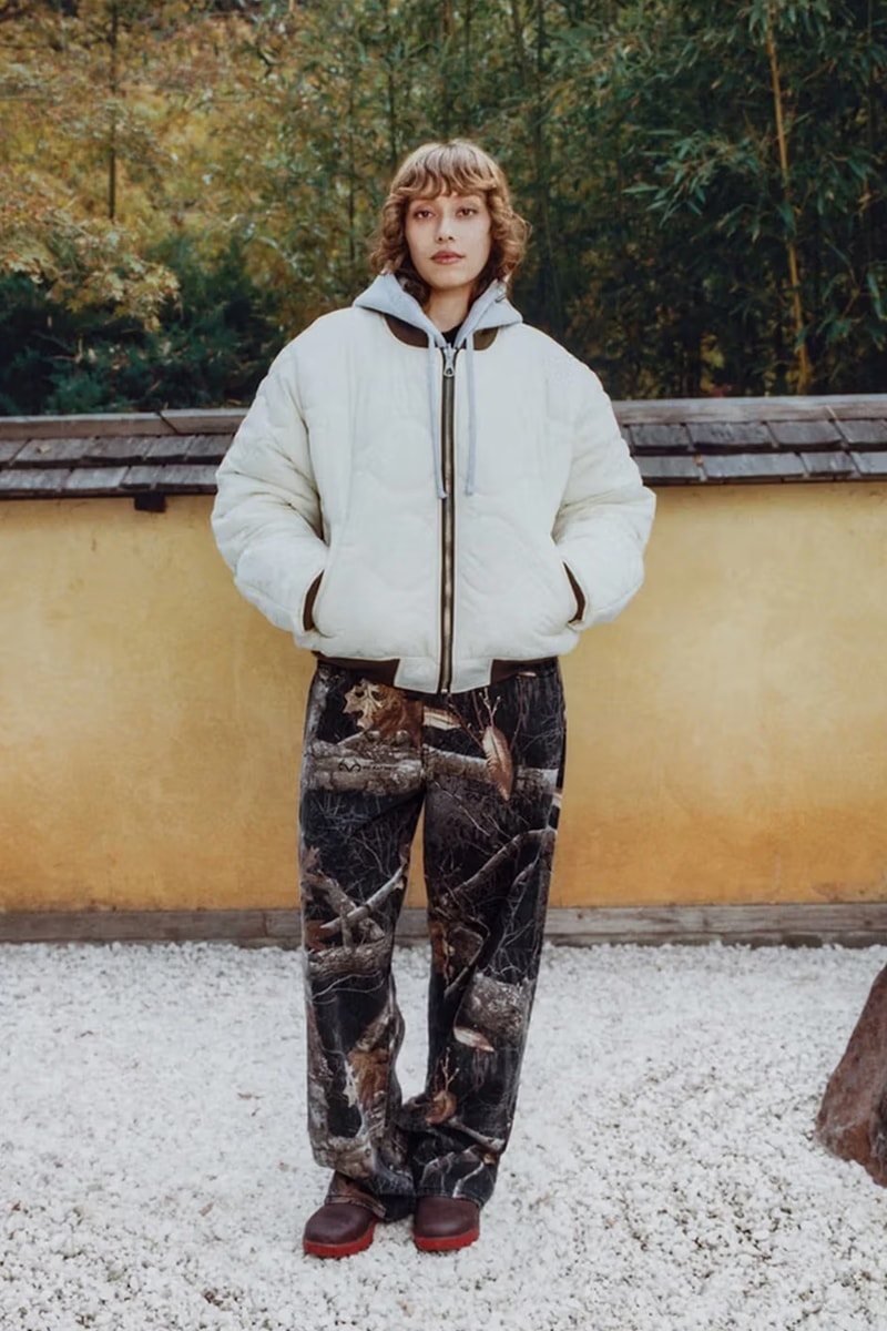 Stüssy Drops Holiday 2023 Collection Lookbooks japan zen garden fleece trousers bomber jackets skatewear cargo chore jacket 
