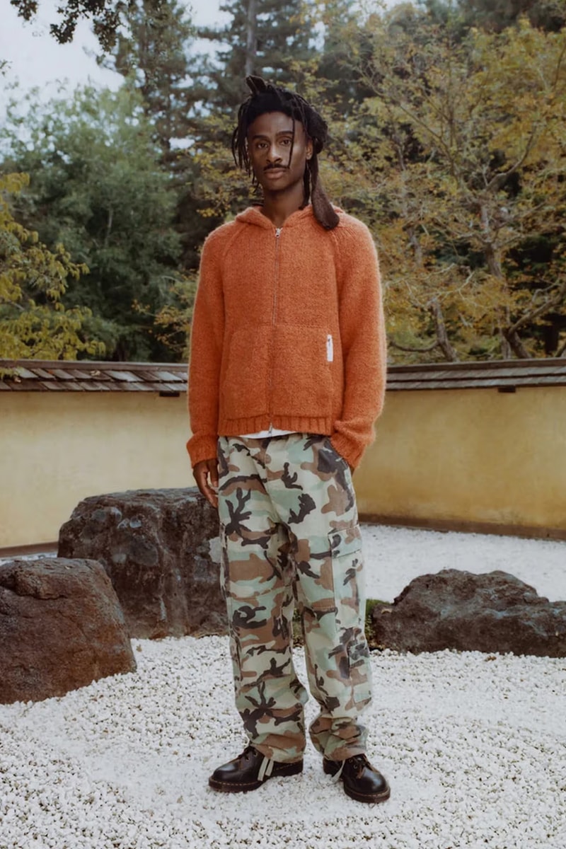 Stüssy Drops Holiday 2023 Collection Lookbooks japan zen garden fleece trousers bomber jackets skatewear cargo chore jacket 