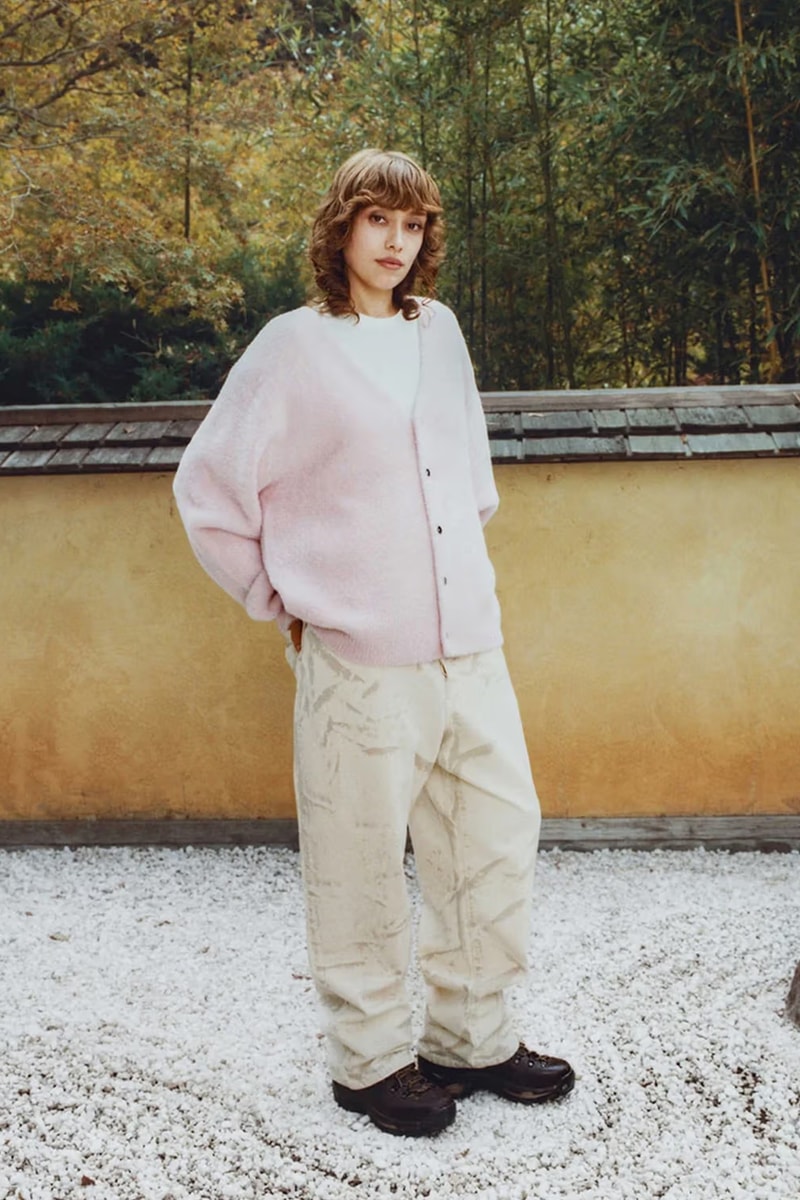Stüssy Drops Holiday 2023 Collection Lookbooks japan zen garden fleece trousers bomber jackets skatewear cargo chore jacket 