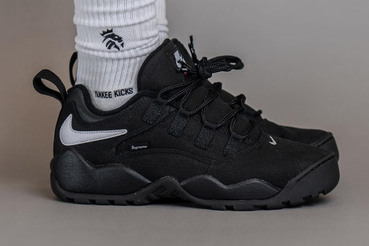 On-Foot Look at the Supreme x Nike SB Air Darwin Low "Black"