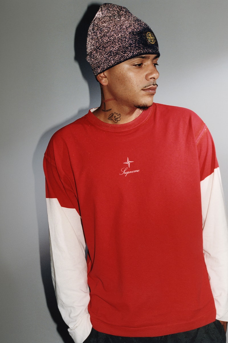 Supreme Nike Leather Baseball Jersey Red