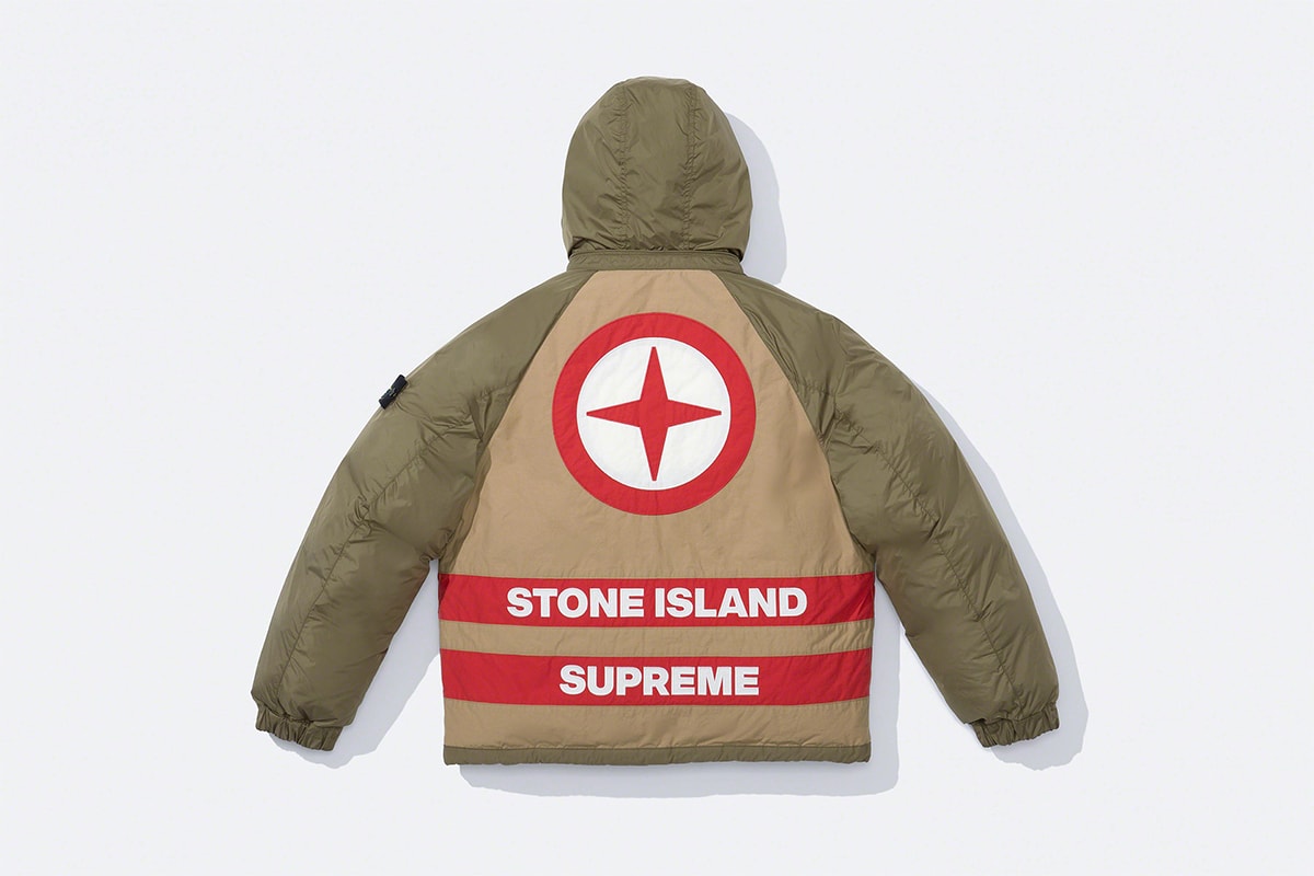 Supreme Stone Island Reversible Down Puffer Jacket