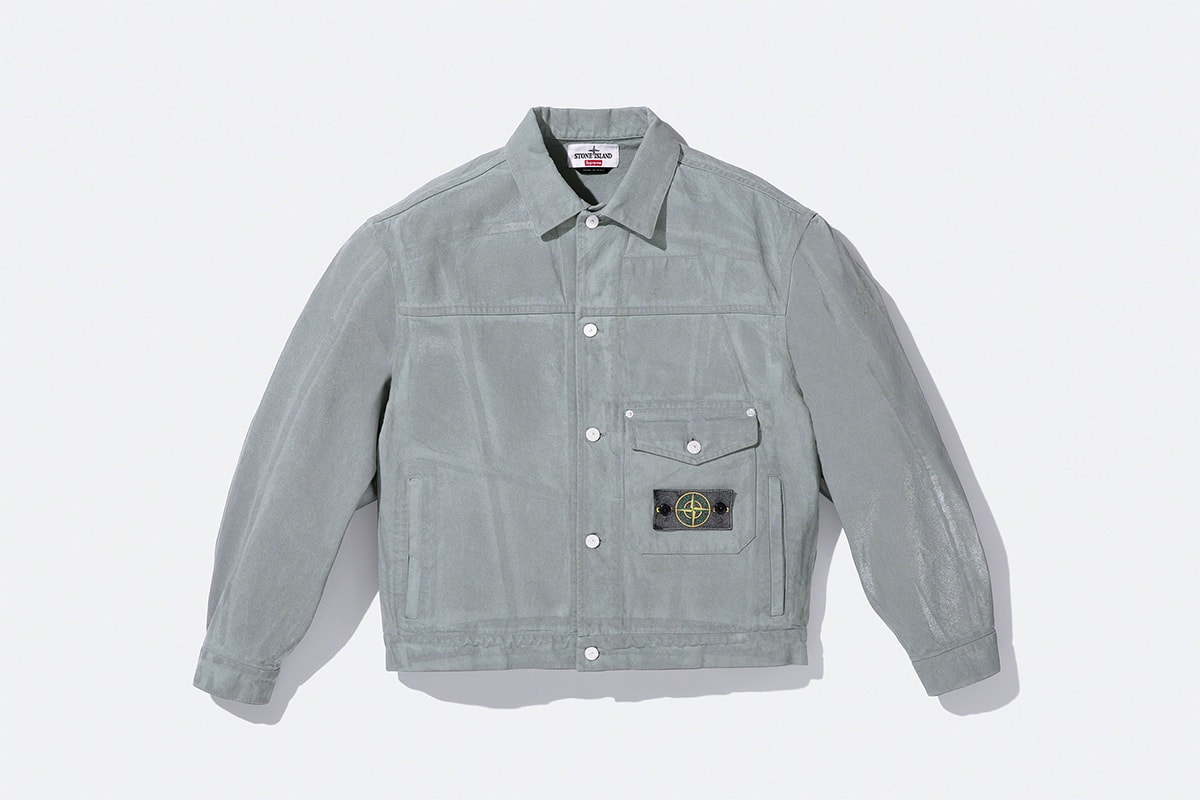 Stone Island - STONE ISLAND / SUPREME SS '015 PREVIEW Second collaboration  of Stone Island with the American cult skate label Supreme. The Anorak and  T-Shirt are made by Stone Island, the