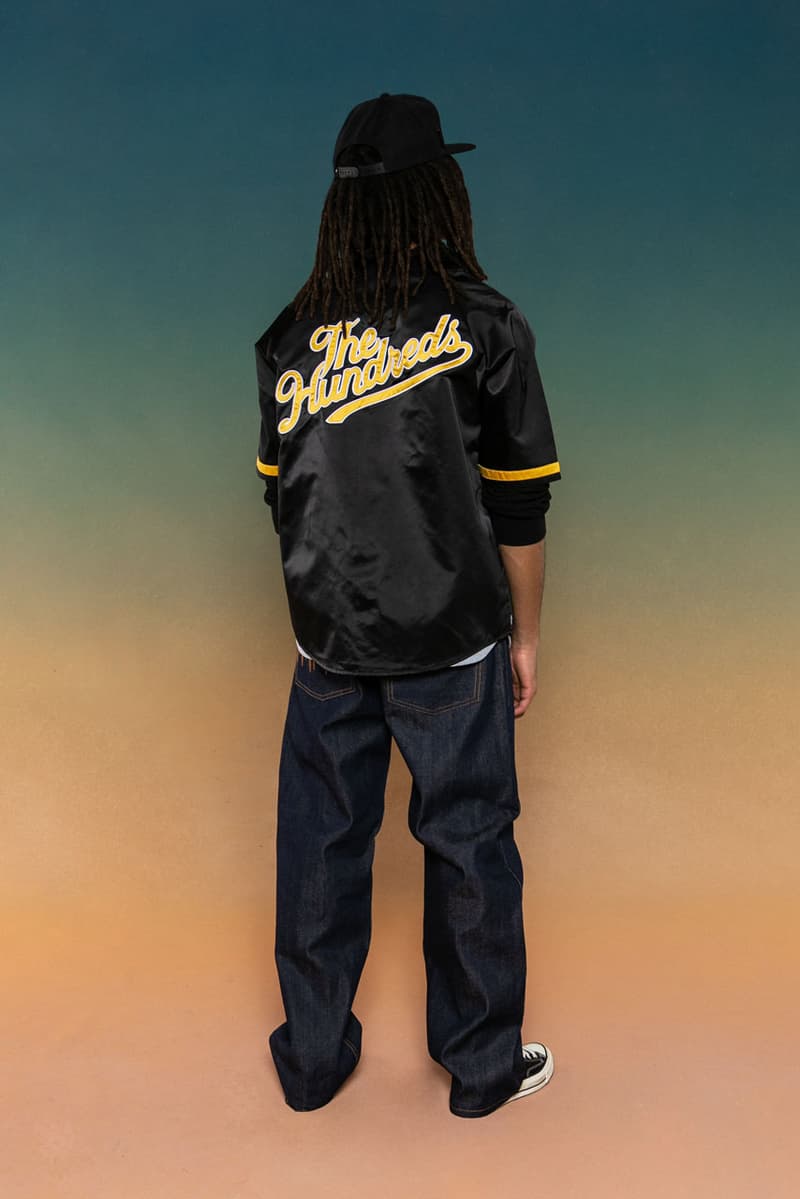 The Hundreds Pays Homage to Y2K Streetwear in Winter 2023 Collection  bobby ben hundreds los angeles california la dodgers sports jersey hoodie adam bomb