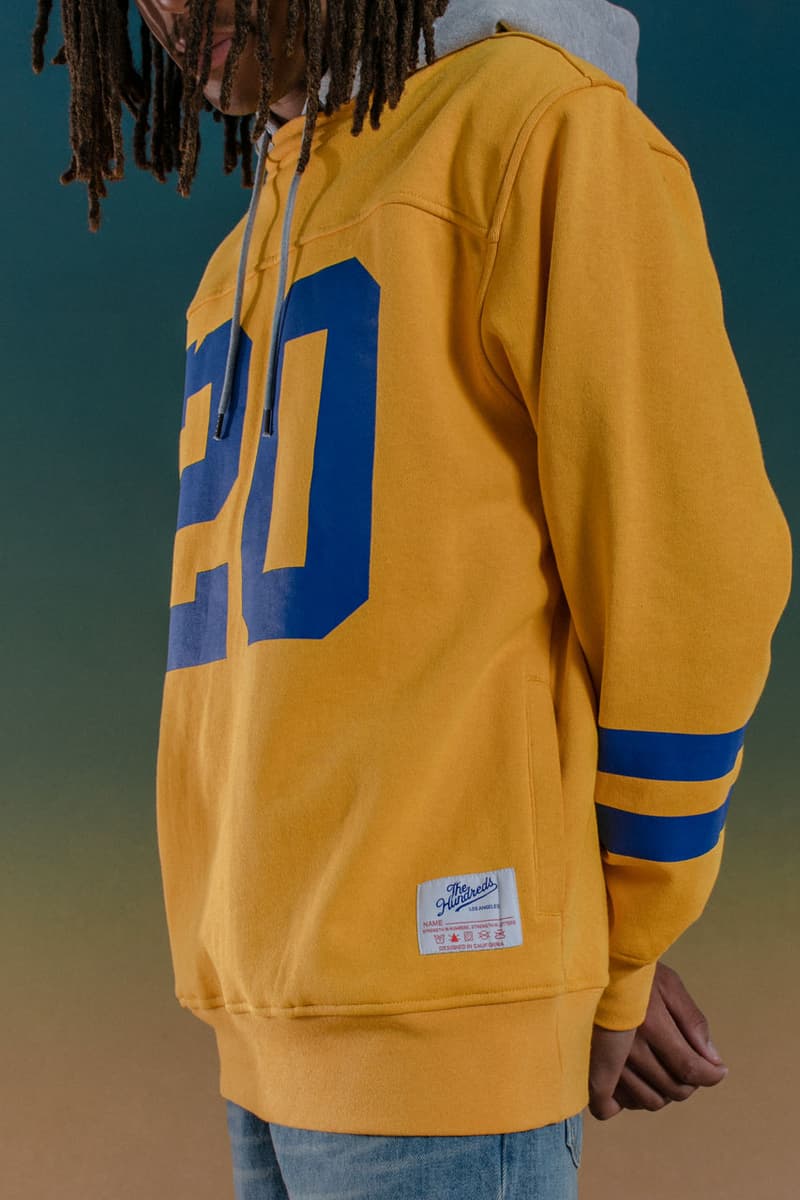 The Hundreds Pays Homage to Y2K Streetwear in Winter 2023 Collection  bobby ben hundreds los angeles california la dodgers sports jersey hoodie adam bomb