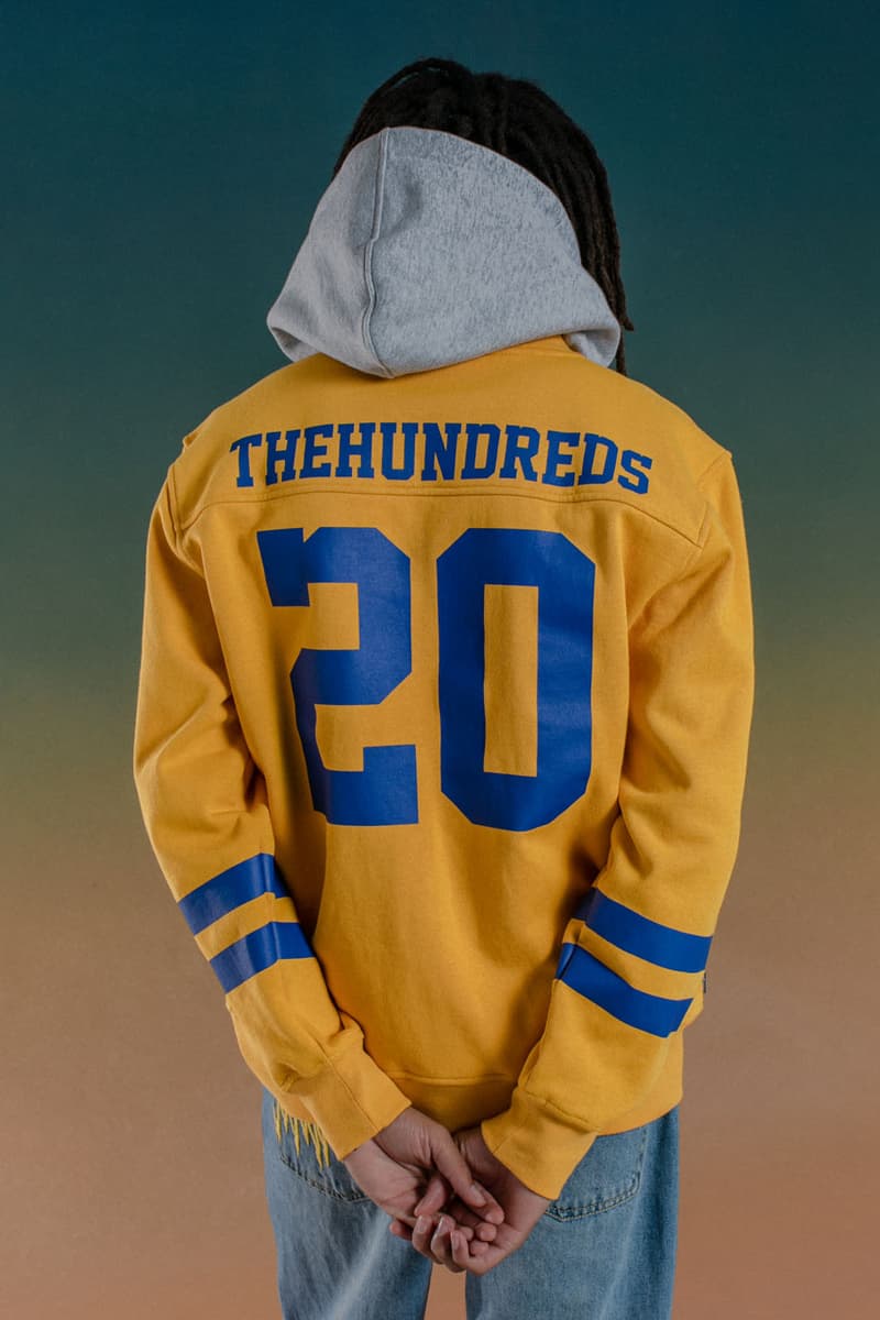 The Hundreds Pays Homage to Y2K Streetwear in Winter 2023 Collection  bobby ben hundreds los angeles california la dodgers sports jersey hoodie adam bomb