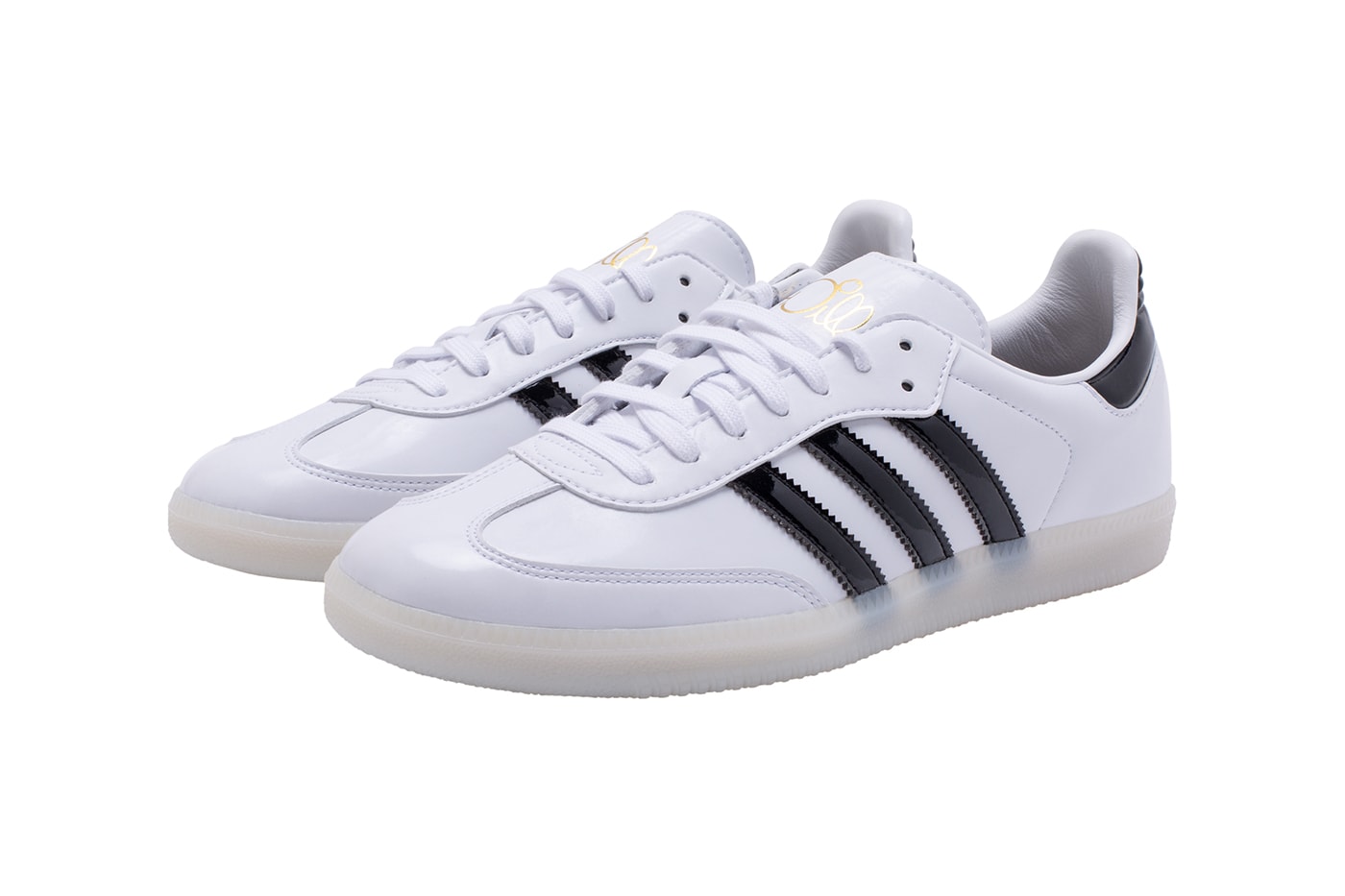 Jason Dill adidas Samba Patent Leather White Black Release Info IE5158 Date Buy Price Fucking Awesome
