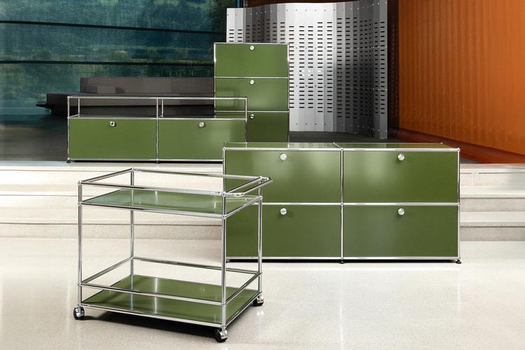 USM Modular Furniture Releases Special-Edition Olive Green Furniture