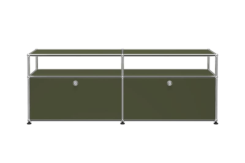 usm haller modular furniture olive green special edition serving trolley sideboard lowboard highboard official release date info photos price store list buying guide