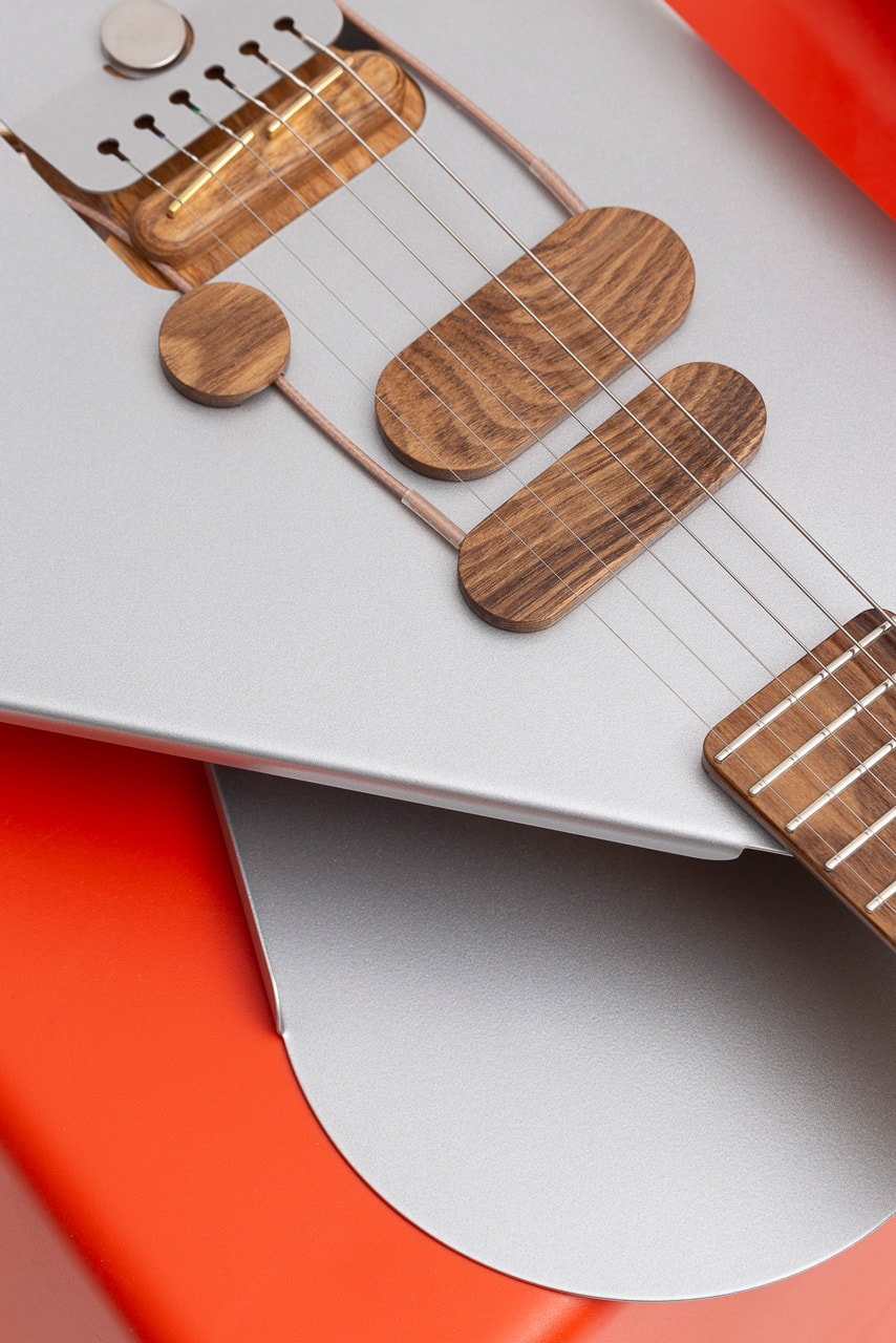 Verso Instruments Wraps Cosmo Electric Guitar in Vibrant Metal Sheet acoustic 