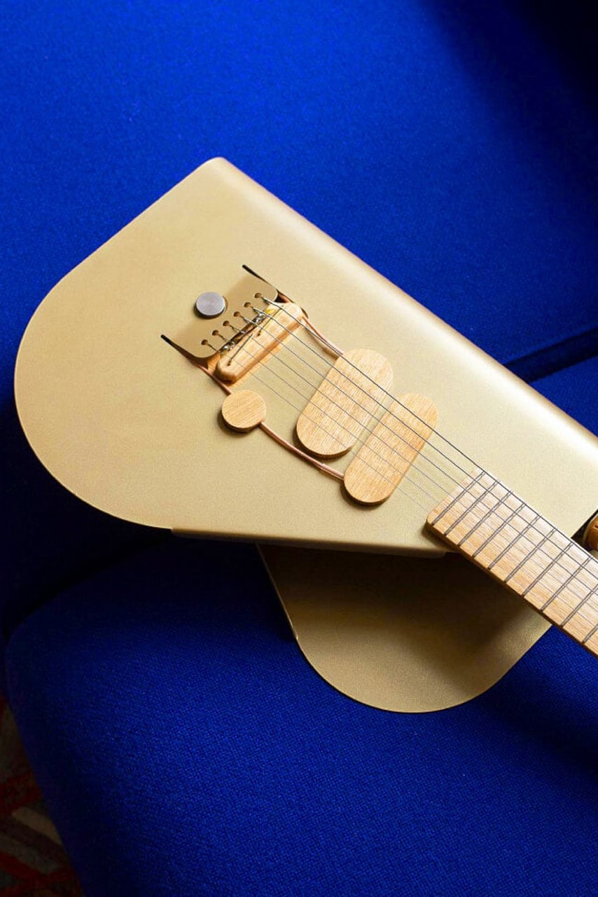 Verso Instruments Wraps Cosmo Electric Guitar in Vibrant Metal Sheet acoustic 