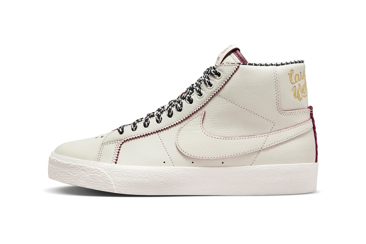 Welcome Skateboarding x Nike SB Blazer Mid To Drop Later This Year FQ0795-100 Release info Sail/Dark Beetroot-White madrid casa spain skatewear
