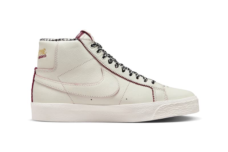 Welcome Skateboarding x Nike SB Blazer Mid To Drop Later This Year FQ0795-100 Release info Sail/Dark Beetroot-White madrid casa spain skatewear