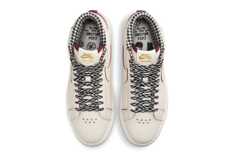 Welcome Skateboarding x Nike SB Blazer Mid To Drop Later This Year FQ0795-100 Release info Sail/Dark Beetroot-White madrid casa spain skatewear