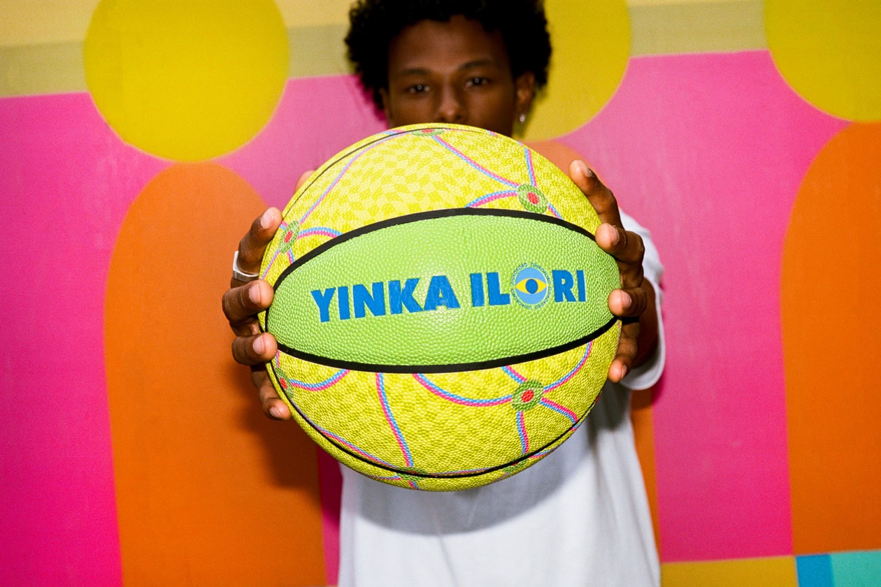 Yinka Ilori Yinka Ilori's 'Ojukokoro' Collection Is About More Than Just Basketball U.S. debut moma mcm frieze design art features interview exclusive uk london british artist designer t shirt apparel release nigerian greed vibrant color pop mindful homeware home objects umbrella pillow rug cushion water bottle yoruba language