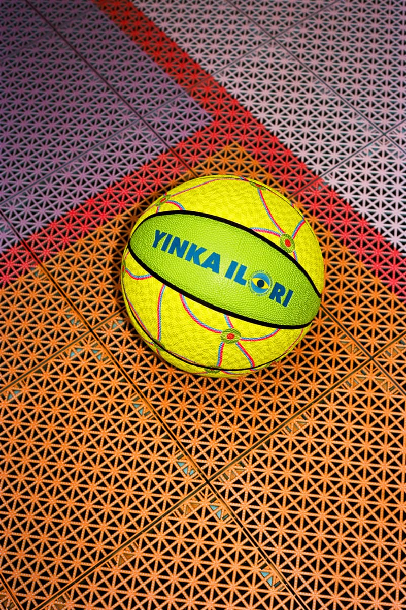 Yinka Ilori Yinka Ilori's 'Ojukokoro' Collection Is About More Than Just Basketball U.S. debut moma mcm frieze design art features interview exclusive uk london british artist designer t shirt apparel release nigerian greed vibrant color pop mindful homeware home objects umbrella pillow rug cushion water bottle yoruba language