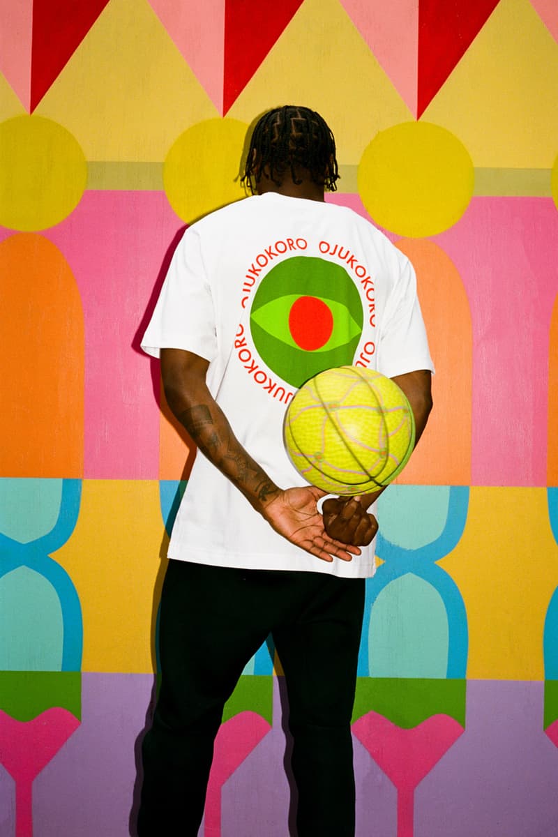 Yinka Ilori Yinka Ilori's 'Ojukokoro' Collection Is About More Than Just Basketball U.S. debut moma mcm frieze design art features interview exclusive uk london british artist designer t shirt apparel release nigerian greed vibrant color pop mindful homeware home objects umbrella pillow rug cushion water bottle yoruba language