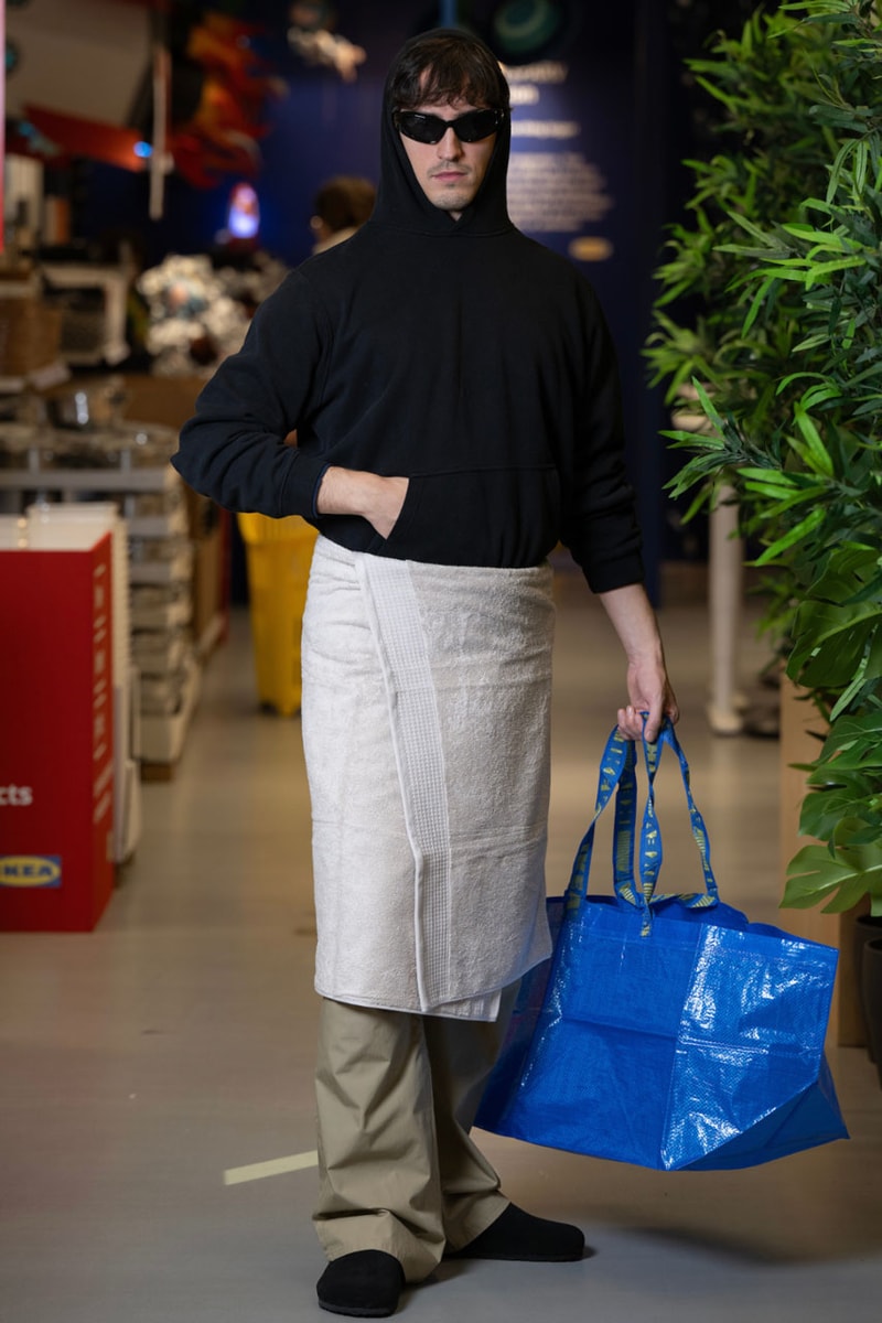 IKEA Crafts Its Own Balenciaga Towel Skirt Fashion