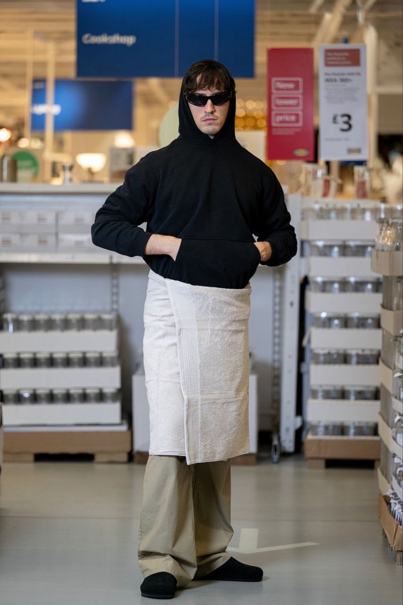 IKEA Crafts Its Own Balenciaga Towel Skirt Fashion