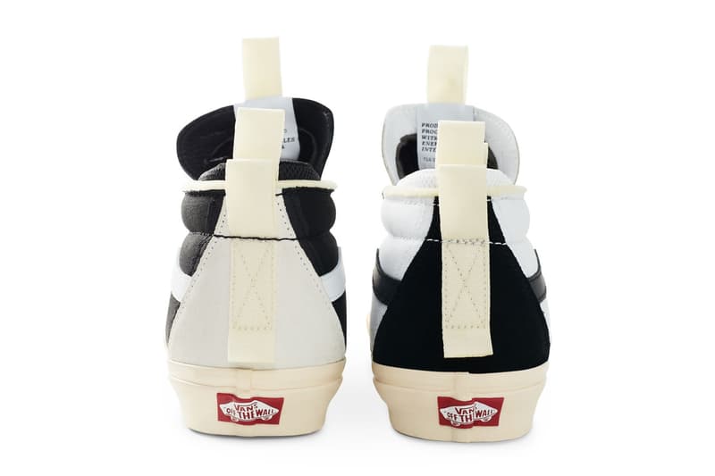 Advisory Board Crystals x Vans Continue “Miracle Conditions” Collection with the Vans x Abc. SK8-Hi vault skate high sneaker model ext blue colorway white laces box Vans EVDNT EXT ULTI collab sneaker drop release price 