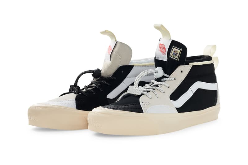 Advisory Board Crystals x Vans Continue “Miracle Conditions” Collection with the Vans x Abc. SK8-Hi vault skate high sneaker model ext blue colorway white laces box Vans EVDNT EXT ULTI collab sneaker drop release price 