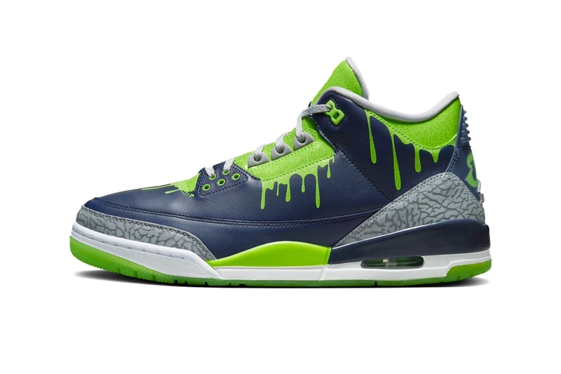 Air Jordan 3 Doernbecher "Hugo" Has an Official Release Date FZ3030-919 green blue navy elephant print