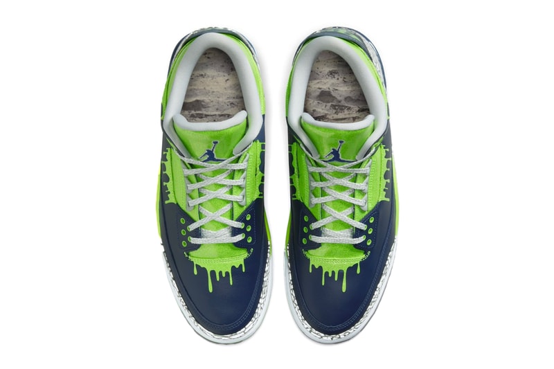 Air Jordan 3 Doernbecher "Hugo" Has an Official Release Date FZ3030-919 green blue navy elephant print