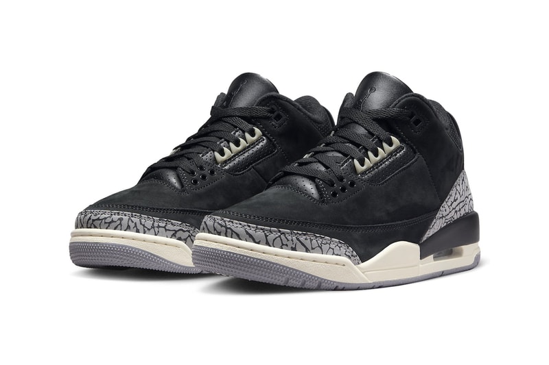 Air Jordan 3 "Off Noir" Is Slated to Release This Month CK9246-001 Off Noir/Black-Coconut Milk-Cement Grey michael jordan brand swoosh jumpman nike