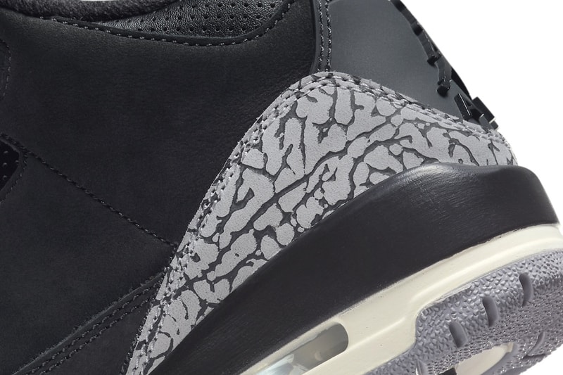 Air Jordan 3 "Off Noir" Is Slated to Release This Month CK9246-001 Off Noir/Black-Coconut Milk-Cement Grey michael jordan brand swoosh jumpman nike