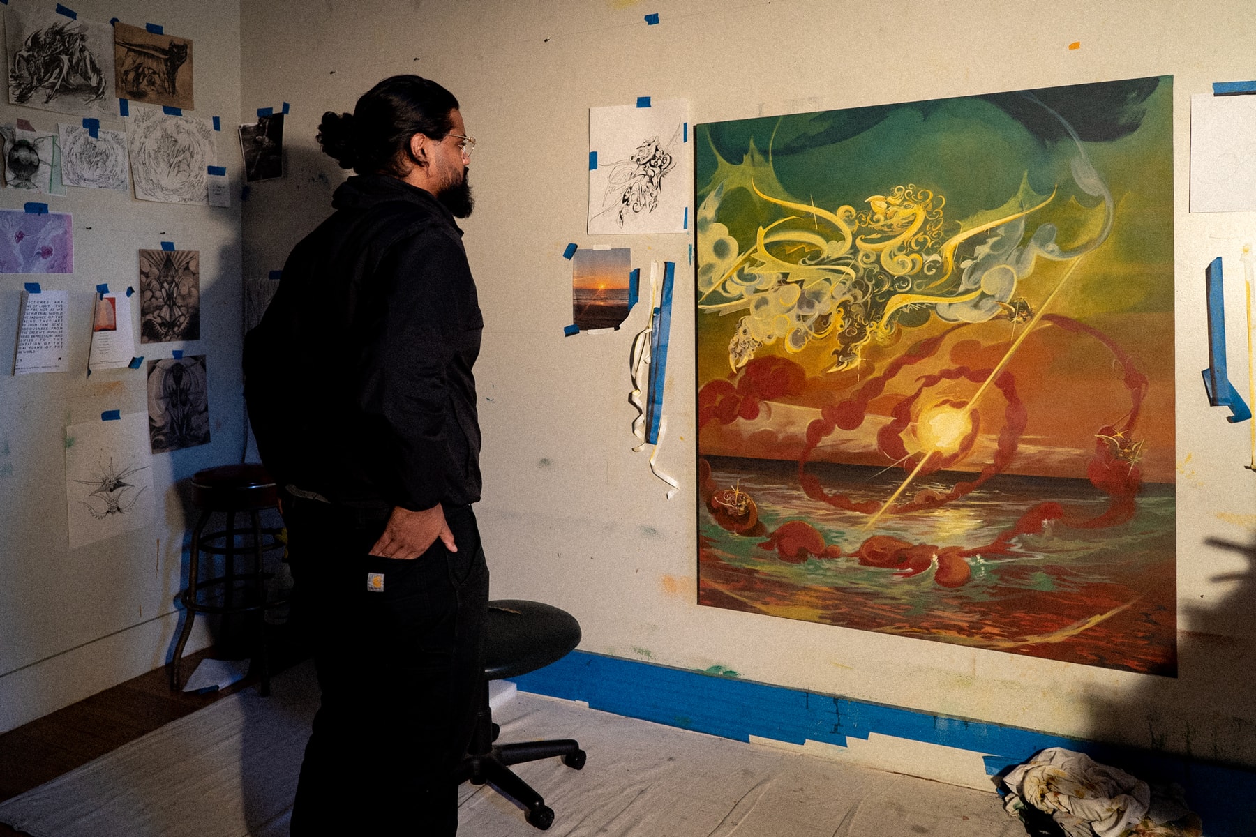 asif hoque hypeart visits paintings art artwork
