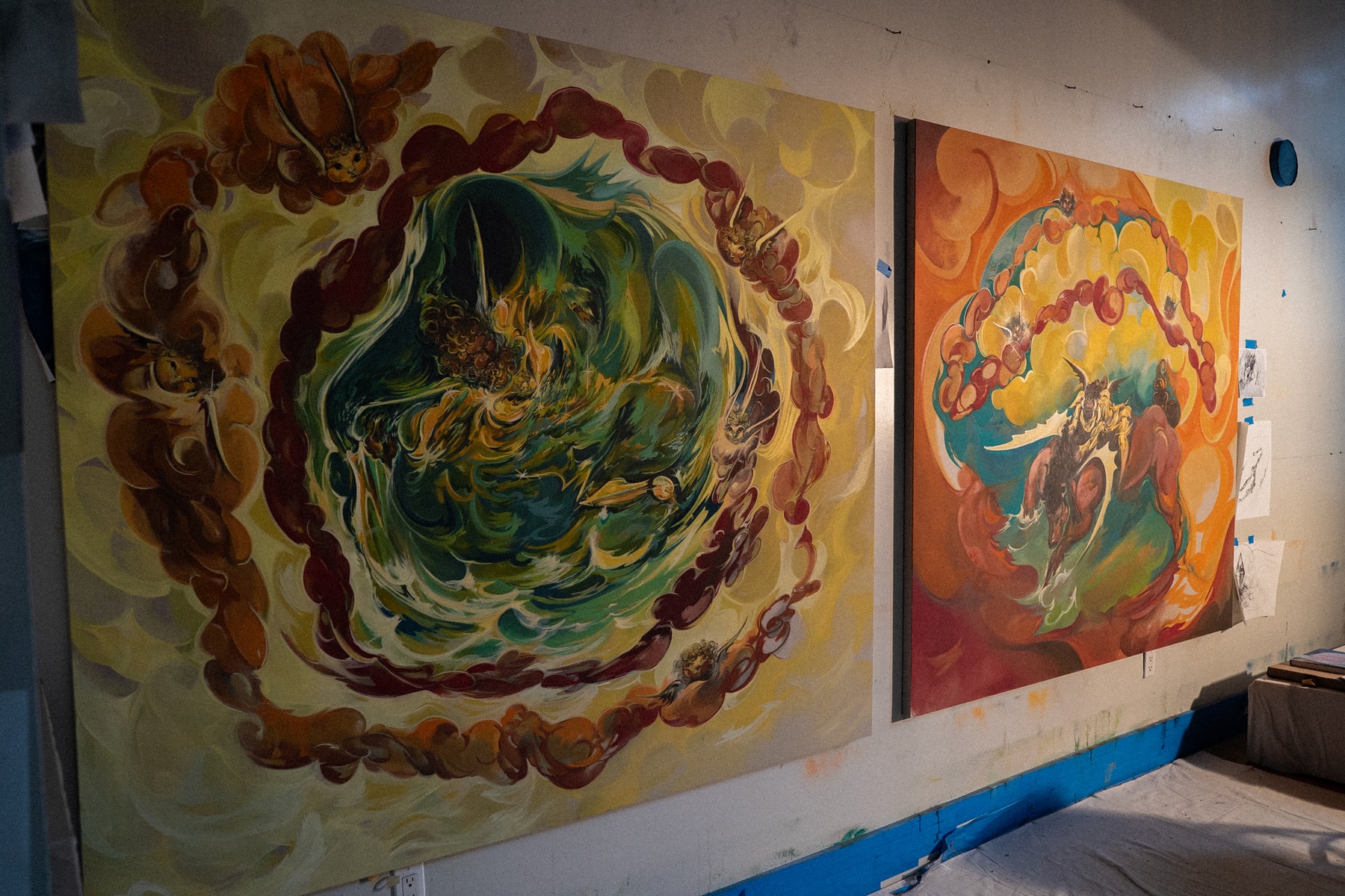 asif hoque hypeart visits paintings art artwork