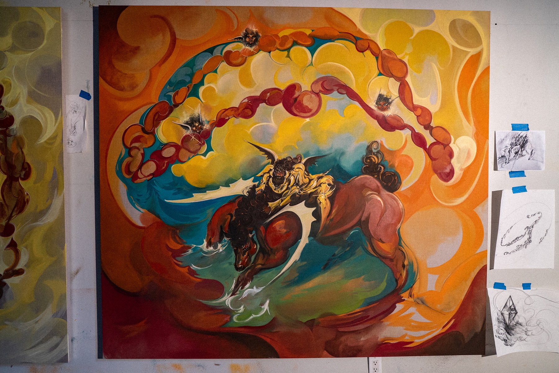asif hoque hypeart visits paintings art artwork
