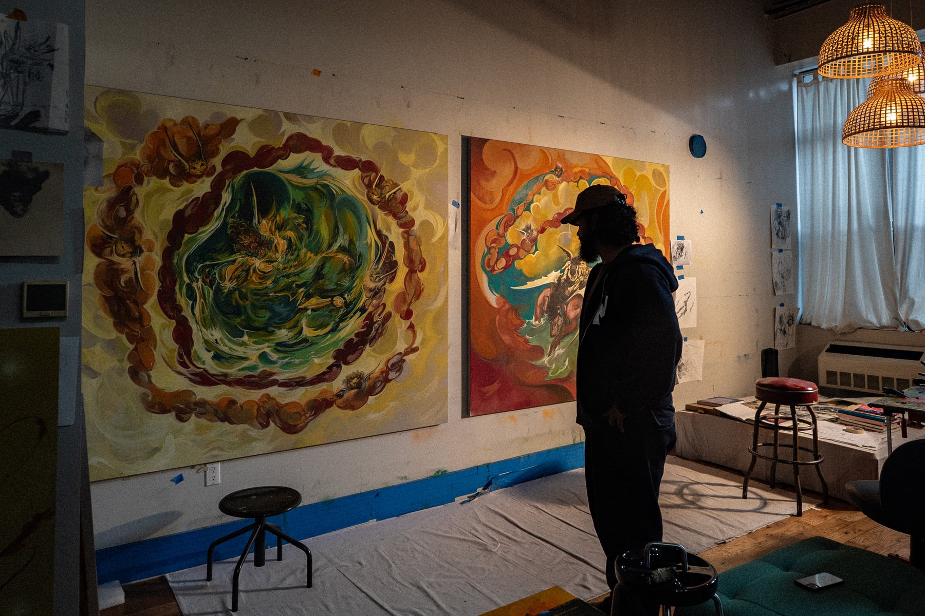 asif hoque hypeart visits paintings art artwork