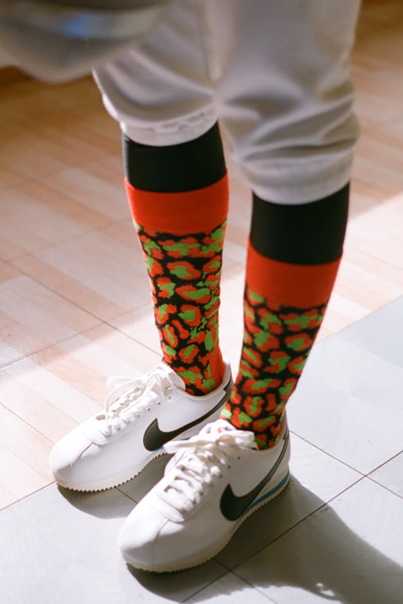 Awake NY Enlists Happy Socks for a Fencing-Inspired Capsule angelo baque new york collab price shop nyc sports knit shop website nyc